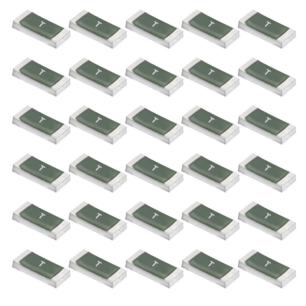 30Pcs 32V 5A Surface Mount Device Fuse One Time 1206 Square Fuses Green