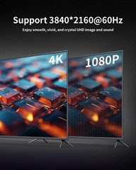 4K DisplayPort to HDMI Cable 10FT/3M DP1.2 to HDMI1.4 Uni-Directional 4K@60Hz