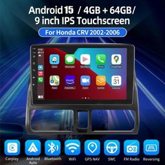 For Honda CR-V CRV 2002-2006 Apple CarPlay Android 15 Car Stereo Radio GPS 64GB