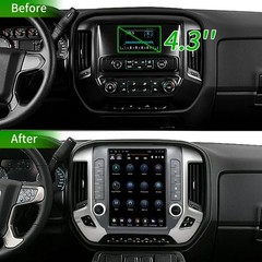 4+64G Android Car Radio Tesla Screen GPS for Chevy Silverado GM Sierra 2014-2018