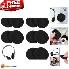 Lightweight 55mm Foam Ear Pads – 10 Piece Set for Enhanced Comfort in Headphones