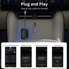 2-in-1 Wireless CarPlay Adapter Mini Dongle Adpater For Apple iOS & Android New