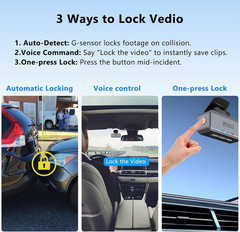 4K Mini Dash Cam Front，Front Dash Camera for Cars，WiFi Car Camera with Voice Con