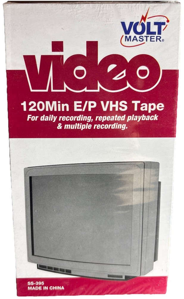Video VHS Volt Master Sealed 120 Minute Tape SS-395—SHIPS IN 24 HOURS—