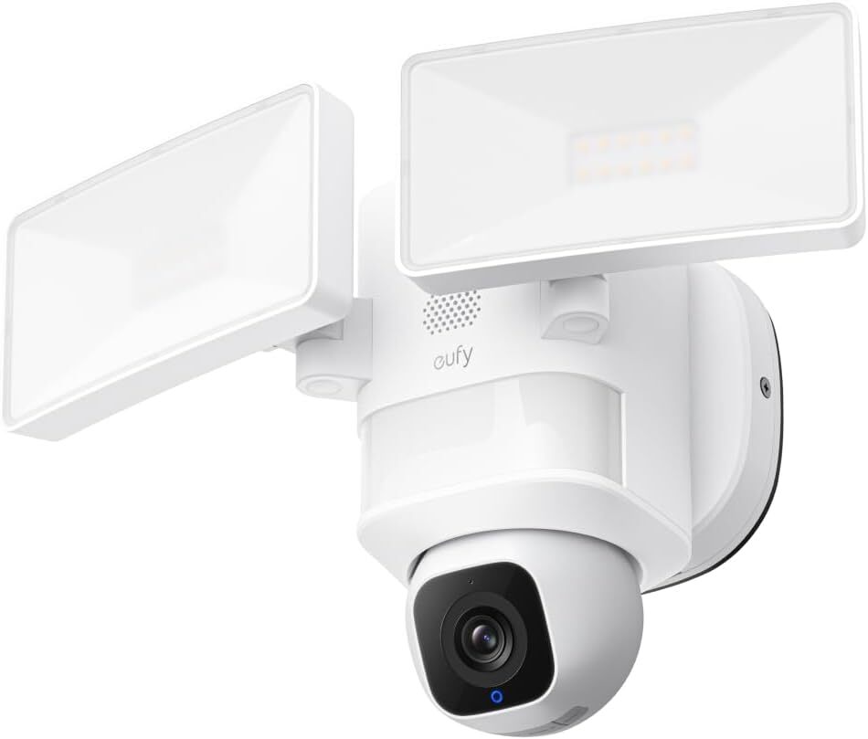 eufy Security Floodlight Camera E30 2K HD Outdoor Cam 360° P&T AI Detect|Refurb