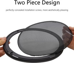 New 6×9 Speaker Grill Covers 2Pcs Black ABS Metal Mesh Subwoofer Protection