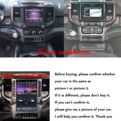 For Dodge Ram 2018 2019 2020 Vertical 12.1″ Android 9.0 Radio Player Gps Carplay