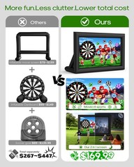 OWFUVO 3-NI-1 18FT Inflatable Projector Screen Outdoor Inflatable Movie Screen