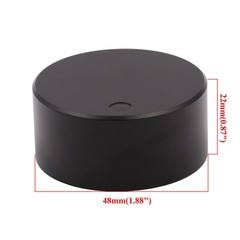 48*22mm Black High end Machined Solid Aluminum Pointer Knob Volume 2 set screw
