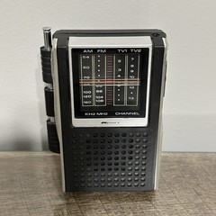 Kmart AM-FM TV-1 TV-2 Pocket Radio Hong Kong 31-56