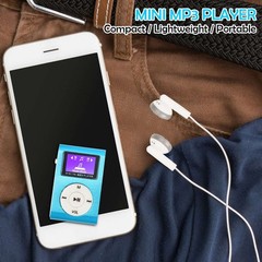 Clip On MP3 Music Player With Digital LCD Screen Mini Clip Support 32GB Micro SD