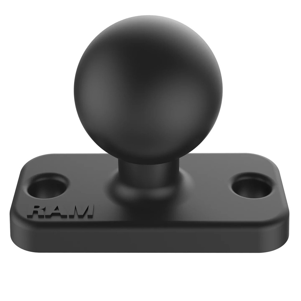 RAM Mount Rectangular 1 x 2 inch Plate with 1 inch Ball RAM-B-202U-12