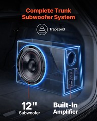 VEVOR Subwoofer Bass Package Complete Car Audio Subwoofer and Amp Package 12 in