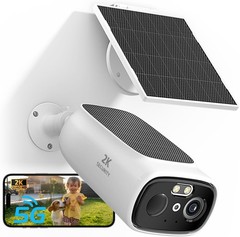 SolarCam 2K Wireless Outdoor Security Camera – Solar-Powered No Monthly Fees