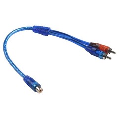 2x RCA Y Splitter Audio Jack Cable Adapter 1 Female to 2 Male – 1Male to 2Female