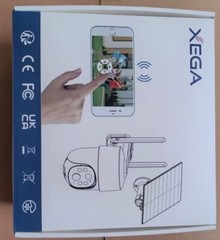Xega Wireless 4G LTE Cellular Security Camera Solar with SIM Card & 2 Way Talk