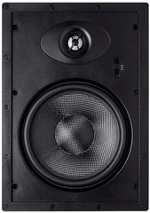 2-Way Carbon Fiber In-Wall Speakers – 8 Inch (Pair) with Paintable Magnetic Gril