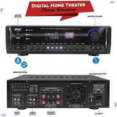 Pyle PT390AU 300/W Digital Stereo Receiver System with USB/SD Memory Readers