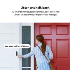 Nest Hello Video Doorbell with 6 Months of Nest Aware Reconditioned