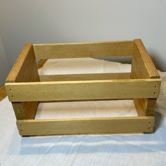 Vtg Rustic Napa Valley Box Co. 20 CD DVD Video Game Display Wood Storage Crate