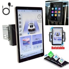 2 Din Android 15.0 Rotatable 10.1″ Apple Carplay Car Stereo Radio GPS Navi WIFI