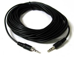 NEW 12FT 3.5mm Audio Stereo Headphone Male to Male Plastic Cable 12 FT