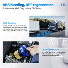 ANCEL X7HD Heavy Duty Truck Diagnostic Tool Full System DPF ABS ECU Rest Scanner