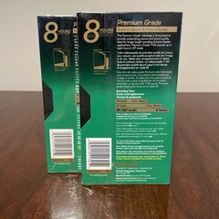 2 Maxwell Premium Grade VHS Tapes Sealed T-160/327 M (8 Hours In Ep Mode)