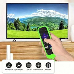 1Pc Silicone Protective Remote Control Cover For Roku TV Remote Holder Glow Case