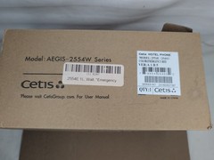 Cetis 25403 Scitec 2554E Wall Telephone – Red Emergency Hotel HAS MILD SCUFFS