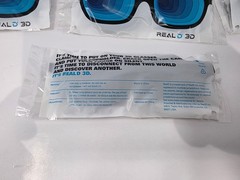 Lot of 10x Brand New Real D 3D Glasses ADULT Size PN: 0030109-001 ***