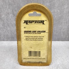 Raptor GL1 Ground Loop Isolator – Gold RCA Noise Reducer for Car Audio