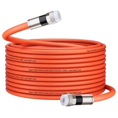NEW 1000 Ft. RG6 18 AWG AL braid Outdoor Double Shielded Orange coaxial cable