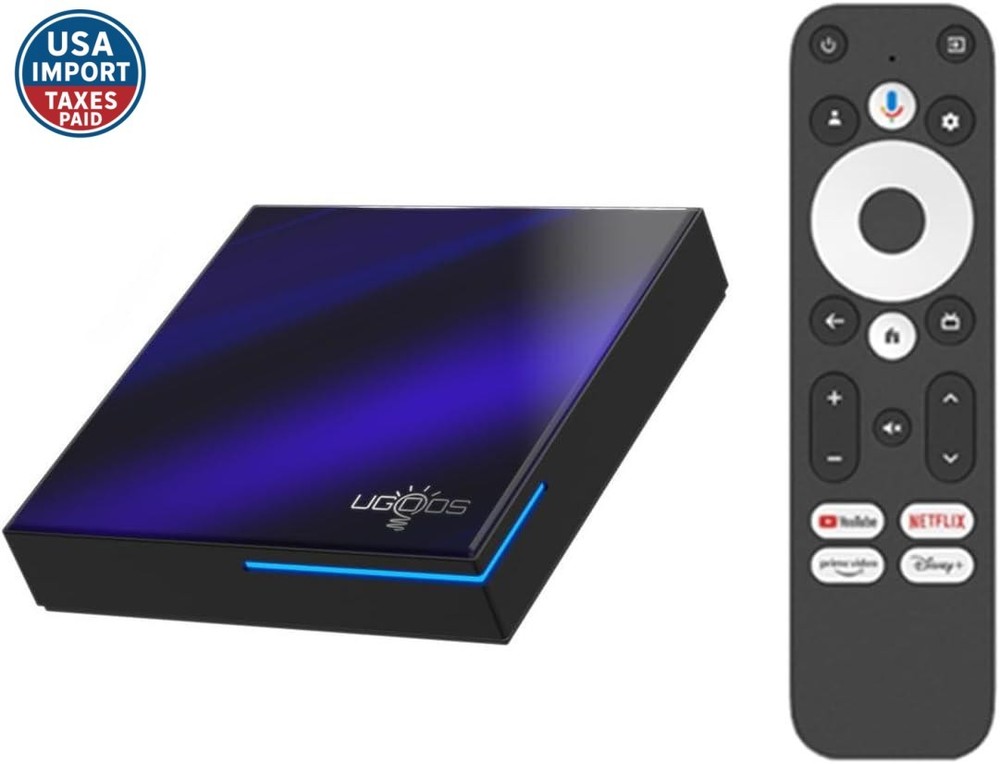 Ugoos SK2 Google TV Box – 4K HDR Streaming with Wi Fi 6 and Dolby Support