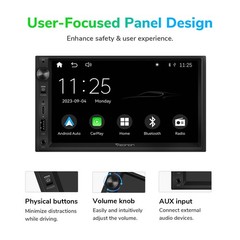 Eonon 7″ QLED 2 DIN Car Stereo Radio CarPlay Android Auto GPS Bluetooth Headunit