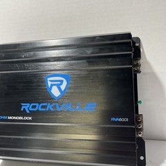 Rockville RVA600.1 Stereo Amplifier 1200W Peak 4 Ohms Mono Block Speaker Sub