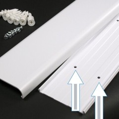 Sanus On-Wall Cable Concealer Kit for Mounted TVs – Holds Up to 5 Cables