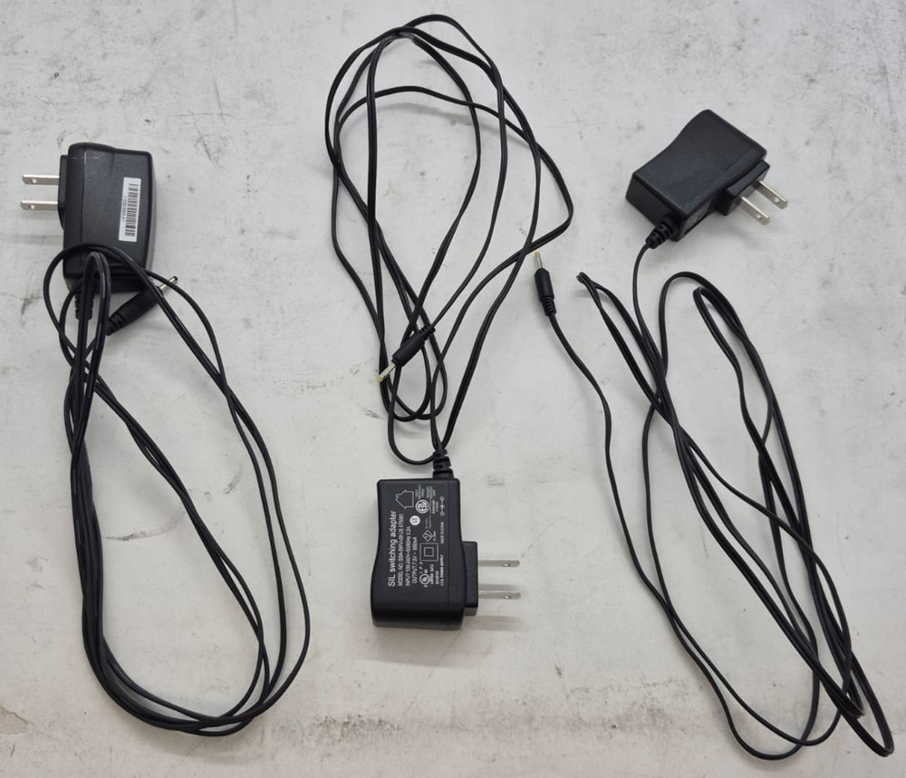 Mixed lots of 3 Jabra Switching Slim tip AC Power Adapters For Jabra 9400BS