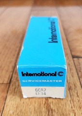 INTERNATIONAL C IC SERVICEMASTER ELECTRON TUBE 6CA7 EL34 MADE IN W GERMANY NOS