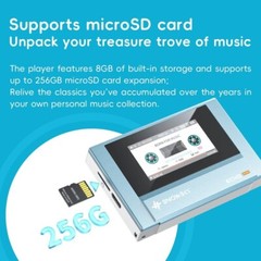 SnowSky/FiiO Echo MINI HiFi Bluetooth MP3 Player w/3.5mm&4.4mm output (Sky Blue)