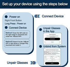 AI Smart Glasses with Camera: POV Video Recording & Bluetooth Audio | AI Object