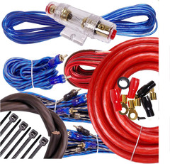 Complete 5 Channels 2500W 4 Gauge Amplifier Installation Wiring Kit Amp