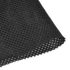 Black Speaker Mesh Grill Stereo Fabric Dustproof 100x160cm 40″ x 63″