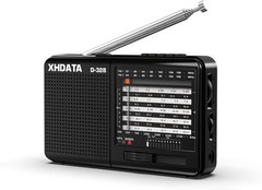 D328 Shortwave AM FM DSP Portable Small Multi Band Radio w/ Rechargeable Battery