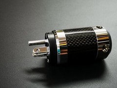 1Set US male IEC Female AC Power Plug Carbon Fiber Rhodium Plated connector