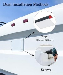 Metal Mounting Plate for Magnetic Wireless Backup Camera, White Iron Bracket