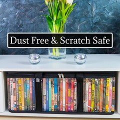 DVD, Blu-Ray Storage Organizer 2 Storage Bags 40 DVD Each (80 Total) w/ DIVIDERS