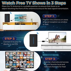 Upgraded 9000 Miles TV Digital Antenna HDTV Amplified HD 1080P 4K Long Range