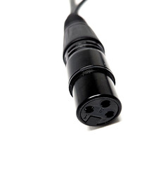 3-Pin XLR DYNAMIC MIC to 4 Pin Round Adapter HS-04BD for COBRA