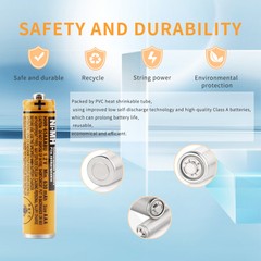 HHR-65AAABU AAA NI-MH Rechargeable Battery for Panasonic Cordless Phones 630mAh